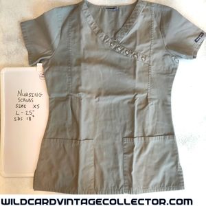 XS Nursing Health Care top shirt scrub